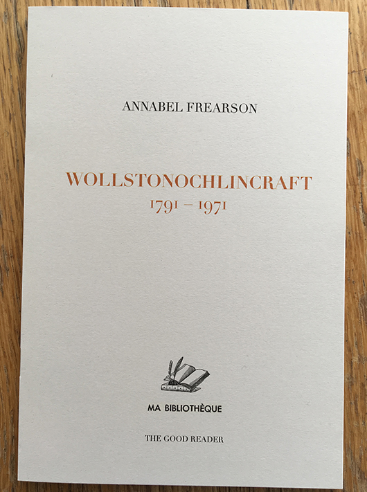 Wollstonochlincraft 1791-1971